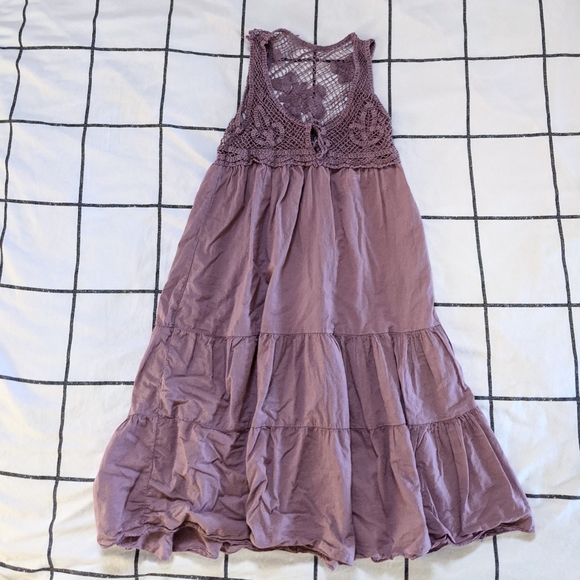 Crochet Lilac Dress